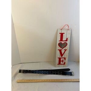 Nobo 2x Black Belt‎ Star Studs NEW 32mm  48" long rn#52469